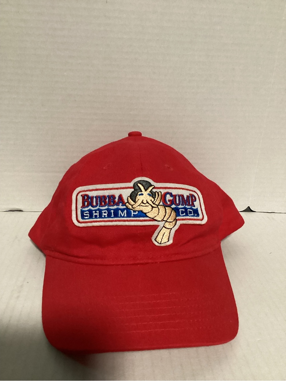 Bubba Gump Red Baseball Cap with Embroidered Logo